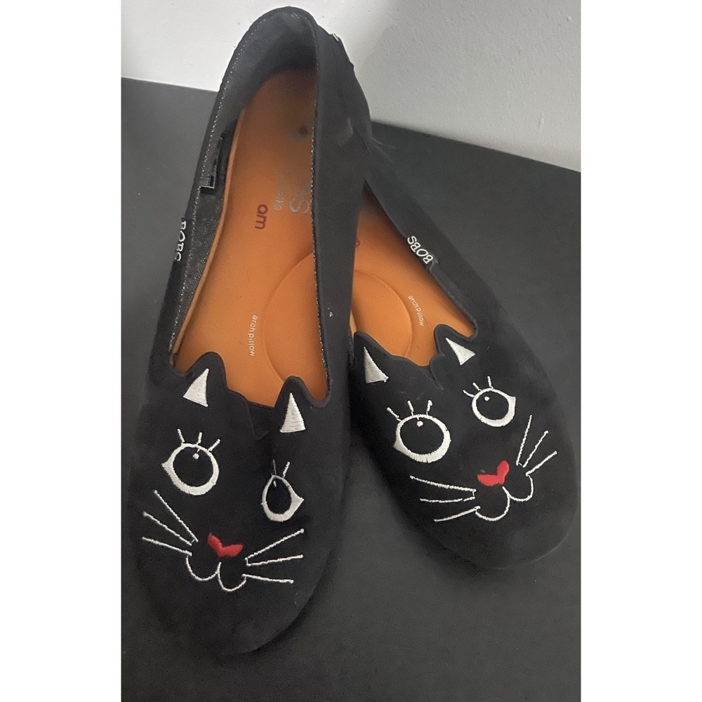 Bobs for Cats Black Cat Sketchers Memory Foam Size 9